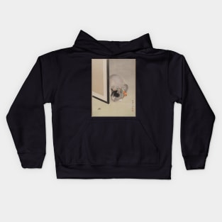 Cat Watching a Spider - Japanese Classical Art Kids Hoodie